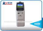 Floor Standing Multi Currency Coin Counting Kiosk With Cash Acceptor And Bank Card Reader