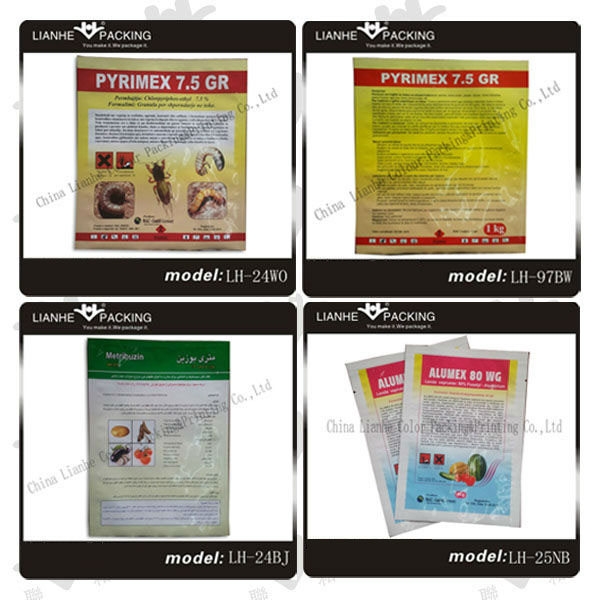 three side sealing aluminum package bag 