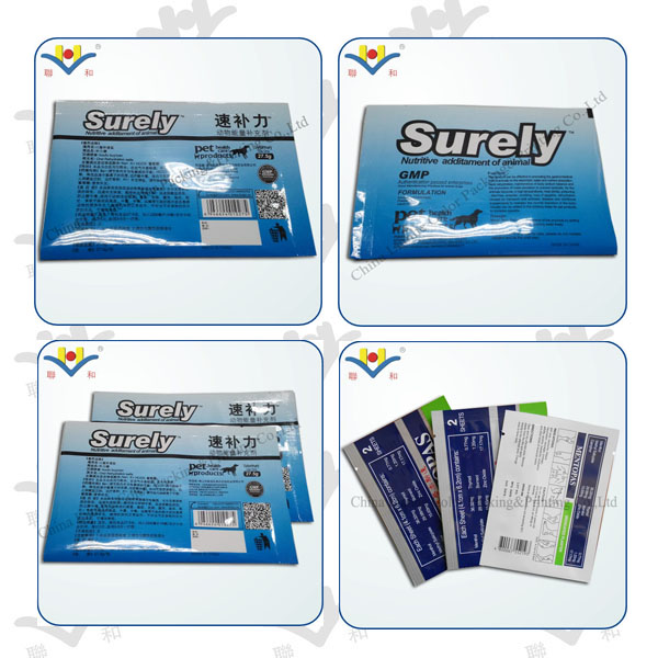 the colorful printing two side sealing bag 