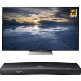 Sony 65& quot; Class 4K HDR Ultra HD TV - XBR-65X930D w/ Samsung Blu-ray Disc Player