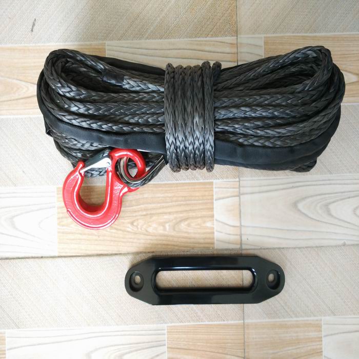 12 Strand UHMWPE Winch Rope Mooring Rope Black