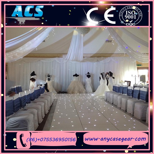 cheap portable LED starlit dance floor for wedding party led dance floor