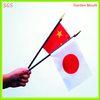 Small Custom Outdoor Advertising Flag , Hand Held Flags 110g Polyester Printing