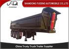 U Shape Dump Semi Trailer 40T-100T Payload For Sand / Stone Transportation