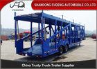 Customized Skeleton Shape Car Carrier Trailer 2 Axle Carbon Steel Material