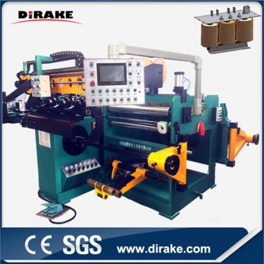 Double layer copper foil winding machine