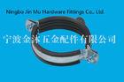 5 Inch Metal  Tubing Clamps Supports With Rubber , M8 / M10 Nut Connect Metal Pipe Clips
