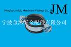 Rubber Pipe Support Clamps with Stainless Steel Material Size 2 1 / 2 Inch Connect M8 Nut