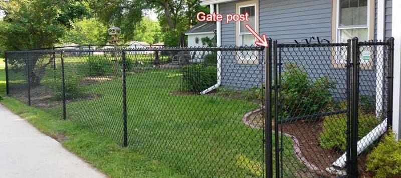 Residential Chain Link Fence Post