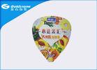 Double / Single Side Embossed Aluminum Foil Seal Lids For Bottles / Yoghurt Cup Heat Sealed