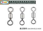 High strength 304# Stainless Steel Fishing Swivels / lures and Barrel with snap