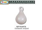Gourd shape Lead Curtain Weights , white painting lead weight