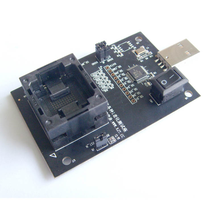 eMMC100 socket BGA100 test Android phone Nand flash eMMC Reader programmer socket Adapter USB interface to read by PC directly