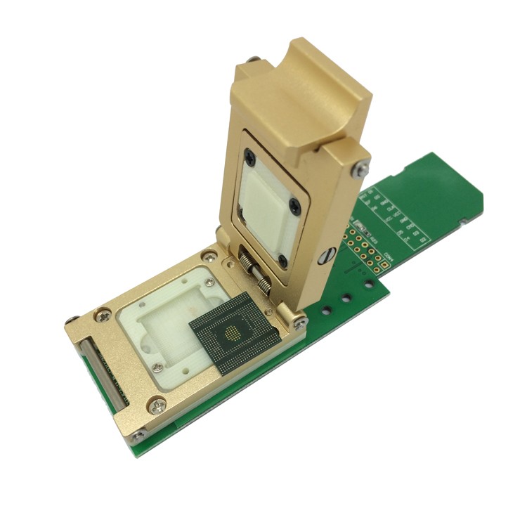 eMCP529 BGA529 Pogo Pin Test Socket Reader Pitch 0.5mm IC Size 15X15mm For KMR210008M-A805 SAMSUNG Note4 Flash Data Recovery