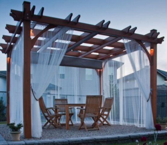 wooden pergola gazebo