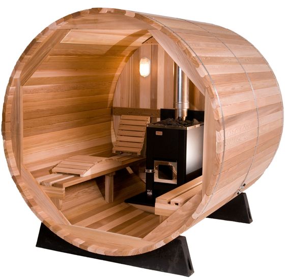 wood steam sauna room