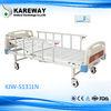 Powder Coated Steel Motorized Hospital Bed , 5 Inches Castors Electric Hospital Beds With Side Rails