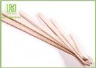 Natural Color Long Ice Cream Wooden Sticks With 114mm Length Flat Edge