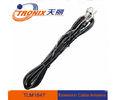 Braided auto antenna extension cable male to female connector