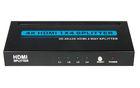 HDMI Signal Splitter 1 In 4 Out , HDMI 4 Way Splitter 4 Port Amplifier High Speed