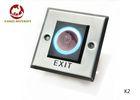 Waterproof No Touch Exit Button , Square Push To Exit Button With Timer