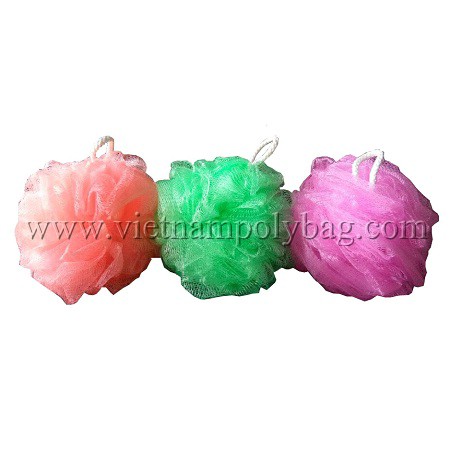 Vietnam multicolor mesh bath sponge