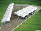 Membrane Structure Car Canopy Tents , Car Parking Shades UV Resistant
