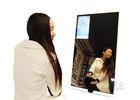 115W Interactive Mirror LCD Display Wall Mount 550 Nits Brightness