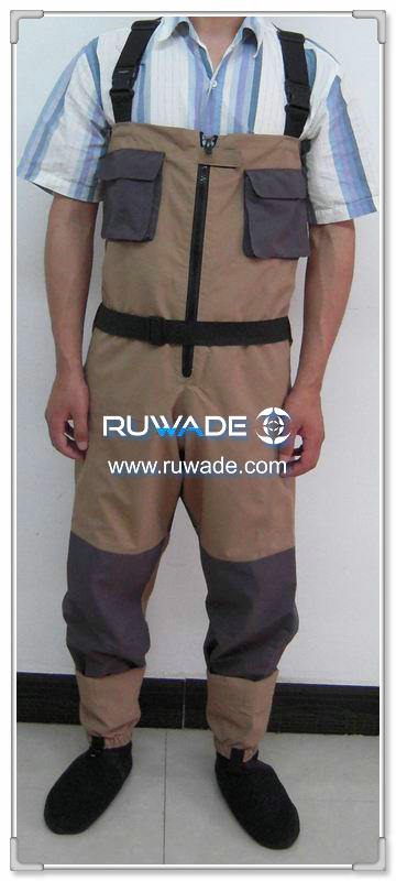 Waterproof breathable fly chest fishing wader -3