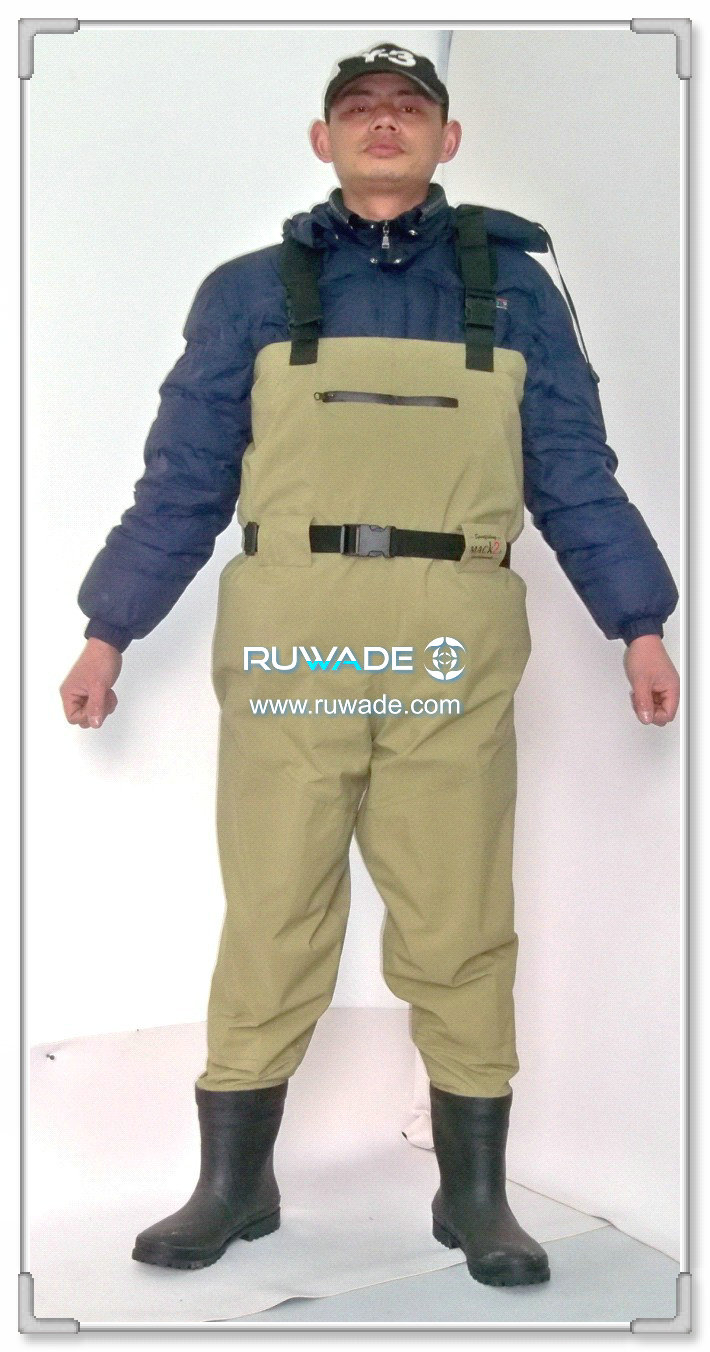 Waterproof breathable fly chest fishing wader -6