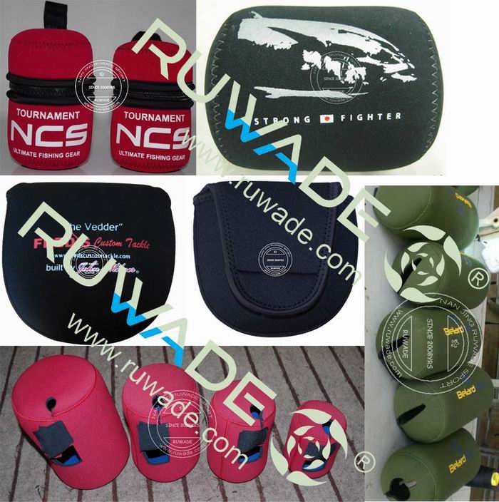 Neoprene fly spinning fishing reel case bag pouch cover