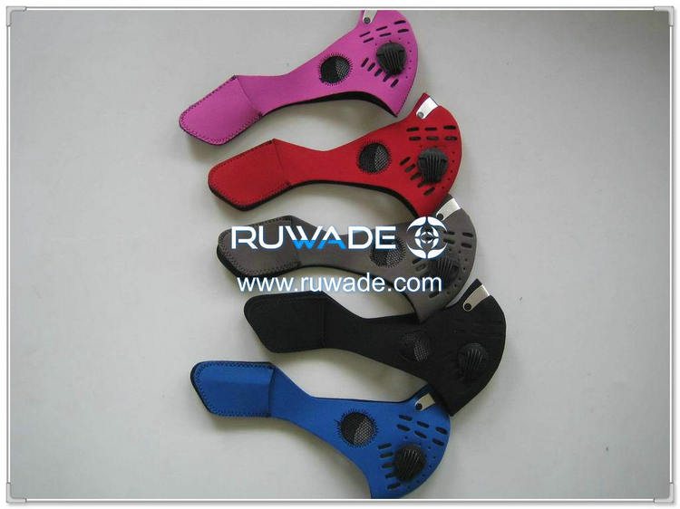 Neoprene cycling half face mask with filter