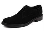 Suede Upper Pure Leather Formal Shoes , Black 100% Mens Handmade Leather Boots