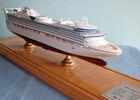 Handmade Princess Cruise Ship Models With Offset Printing Hull Logo Printing