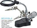 Plastic Desk Mounted Led Lighted Magnifying Glass Round For Medical