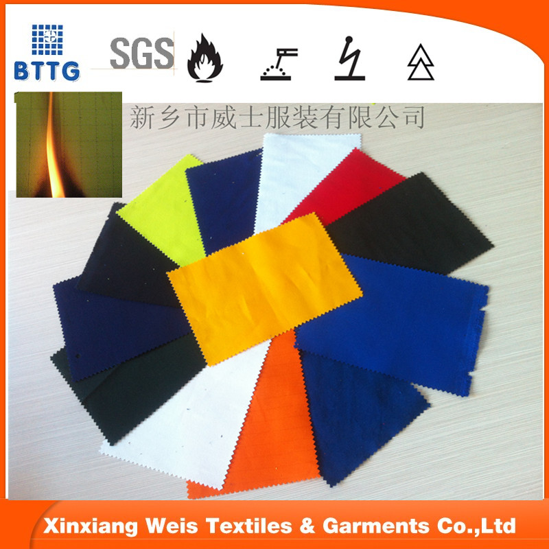 flame retardant 100 cotton FR fabric in stock 