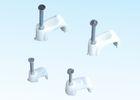 General Indoor Wiring Cable Accessories Square Fixing Clips PP With Steel Nails Securing