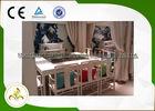 Outdoor / Indoor Teppanyaki Grill Plate Table Eight Seats Built In Electrostatic Fume Purifier