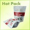Biodegradable Stand Up Zipper Pouch With Red Offset Printing Oxygen - Proof