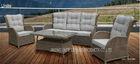 Wicker Conversation Patio Seating Sets / Patio Furniture Table And Chairs Weatherproof