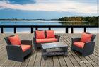 Comfortable Outside Patio Seating Sets With Cushion PE Wicker Modern Style Comfortable Outside Patio Seating Sets With Cushion PE Wicker Modern Style