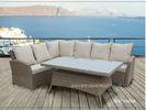 Aluminium Metal Garden Patio Seating Sets Rattan Wicker Furniture UV Resistance