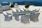 Metal Rattan Wicker Garden Patio Table Set Dinning Furniture For Garden / Backyard