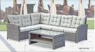 Aluminium Metal Rattan Garden Table / Patio Furniture Sofa For Resting
