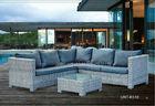 Outdoor / Indoor Weatherproof Rattan Garden Furniture , Rattan Garden Sofa Sets