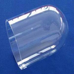 High temperature resistant clear quartz glass tube with one end closed