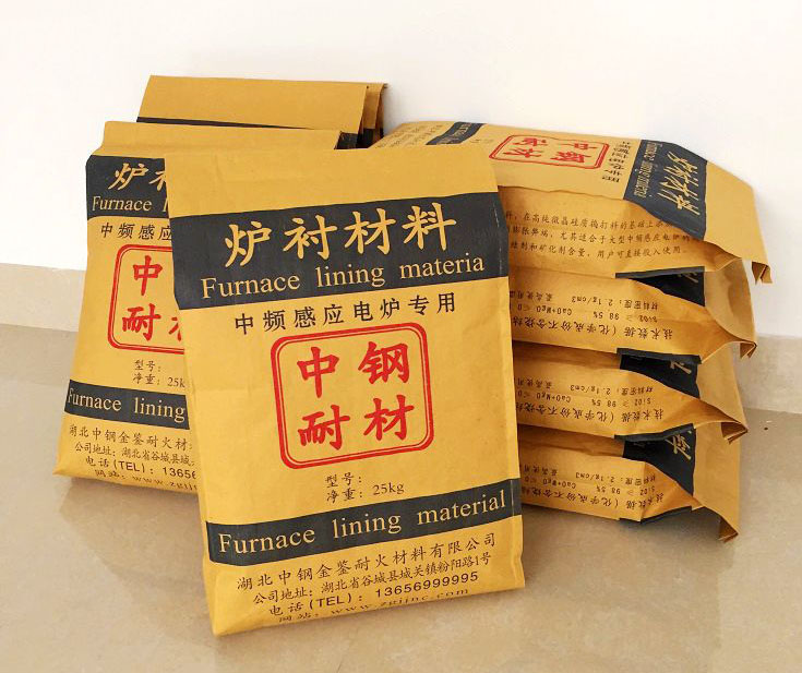For induction furnace refractory working lining unshaped acidic basic neutral