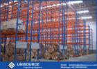 Blue / Orange Pallet Storage Racks Metal Conventional Pallet Storage Shelves