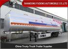 Cabon steel material Fuel Tank Semi Trailer 3 axles 6 cabins
