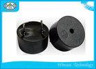 Small Size Micro Piezo Buzzer 12V Black D14 x H7.5mm For Telecommunication